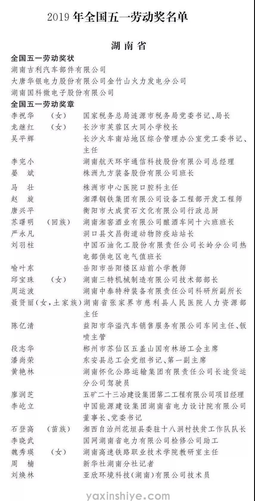 喜讯丨谈球吧刘焕林荣获“2019年天下五一劳动奖章” (图1)